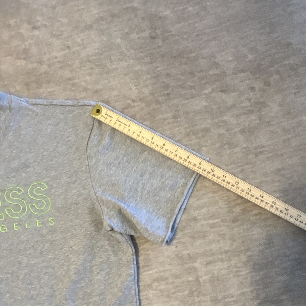 GUESS Los Angeles Gray Logo Graphic Print Crew Neck Cotton Tee Men’s L - Picture 4 of 7